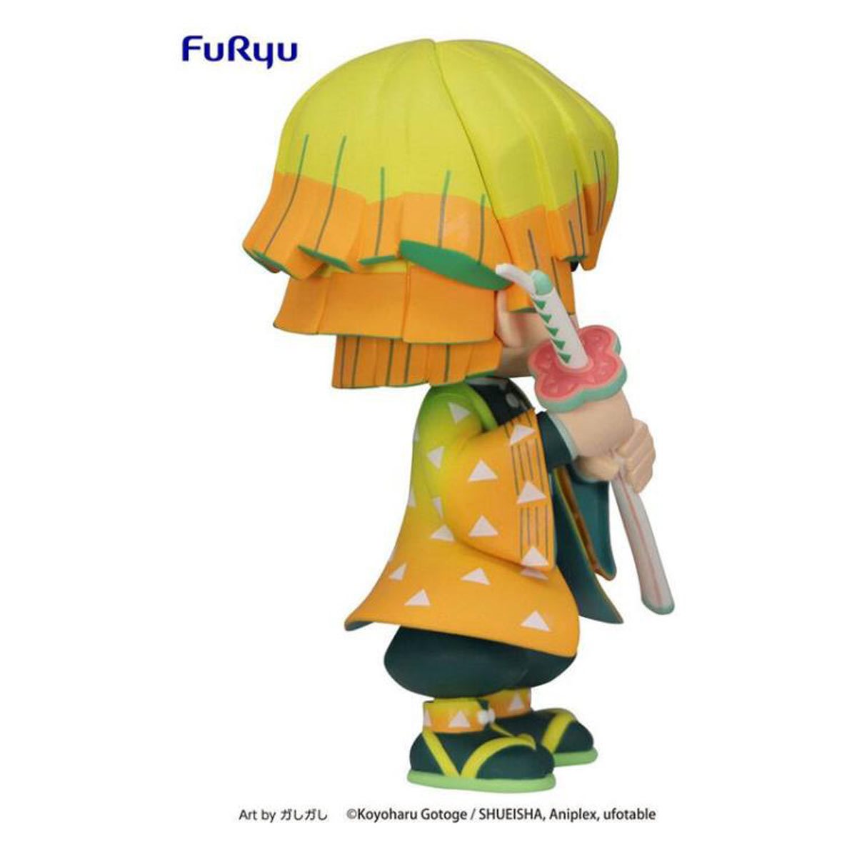 Demon Slayer: Kimetsu no Yaiba Agatsuma Zenitsu Anime Action Figure - Collectible Character Model for Fans, Home Decor & Gift Idea