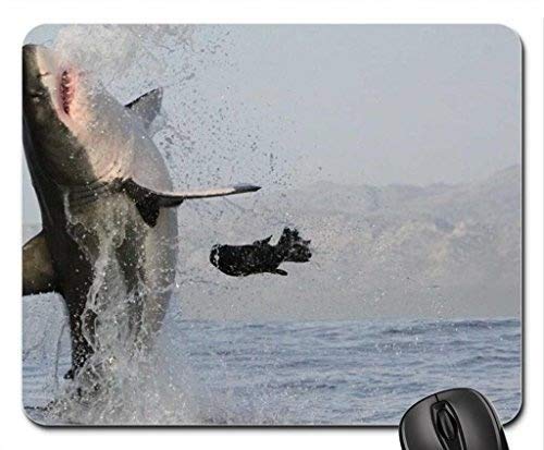 Premium Shark & Fish Themed Gaming Mouse Pad - Non-Slip Rubber Base, Smooth Surface for PC/Laptop - Perfect for Gamers, Office & Home Use