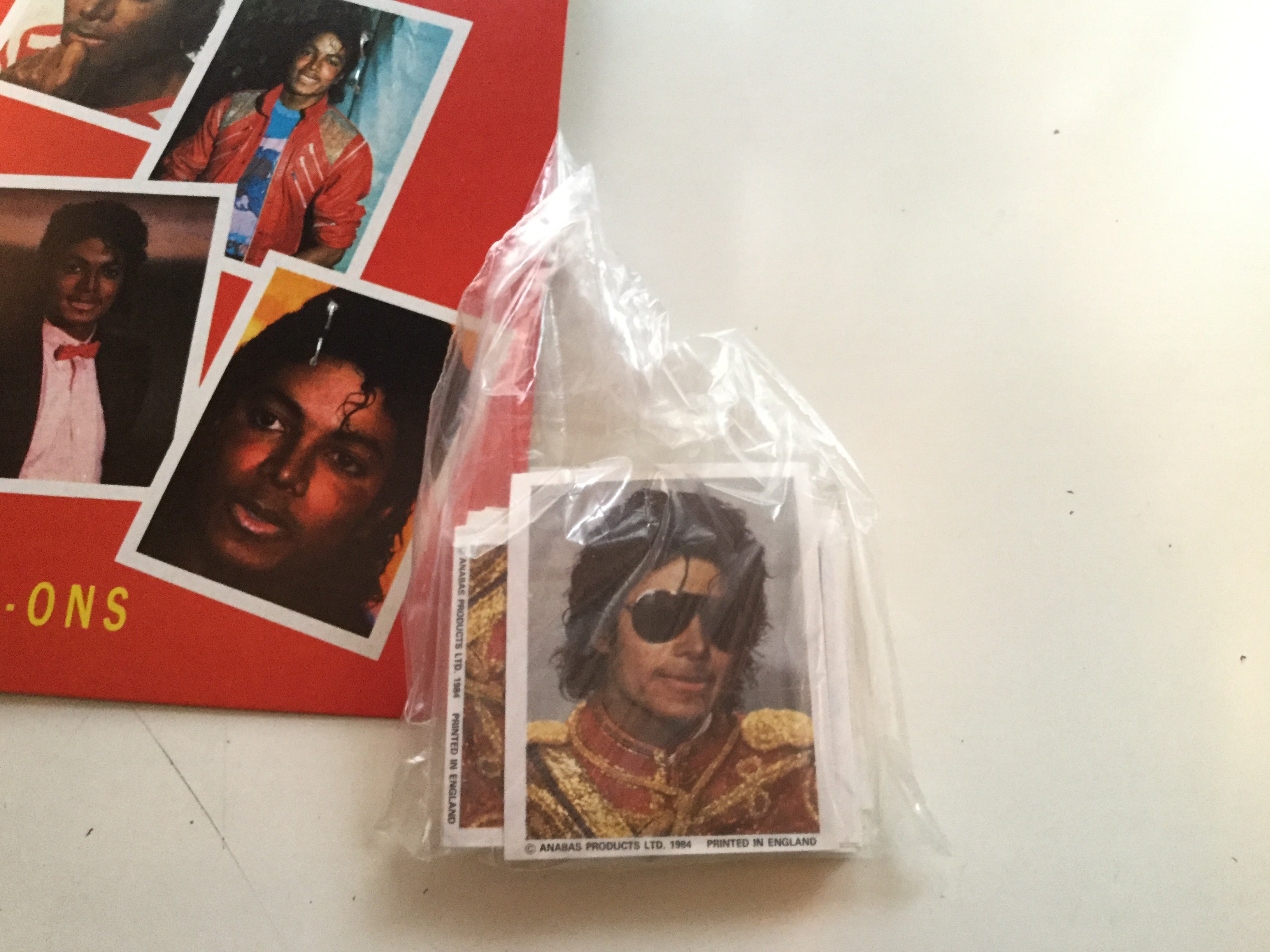 Vintage Michael Jackson 1984 Rare Stickers Set - Collectible Music Memorabilia for Fans, Albums, Scrapbooking & Gift Giving