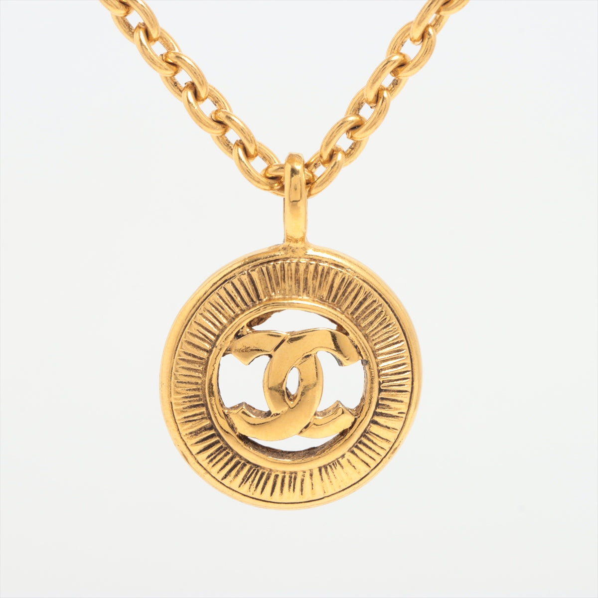 Chanel Circle Coco Logo Gold Plated Necklace - Fashion Jewelry for Women, Elegant Gift for Birthday, Anniversary & Special Occasions