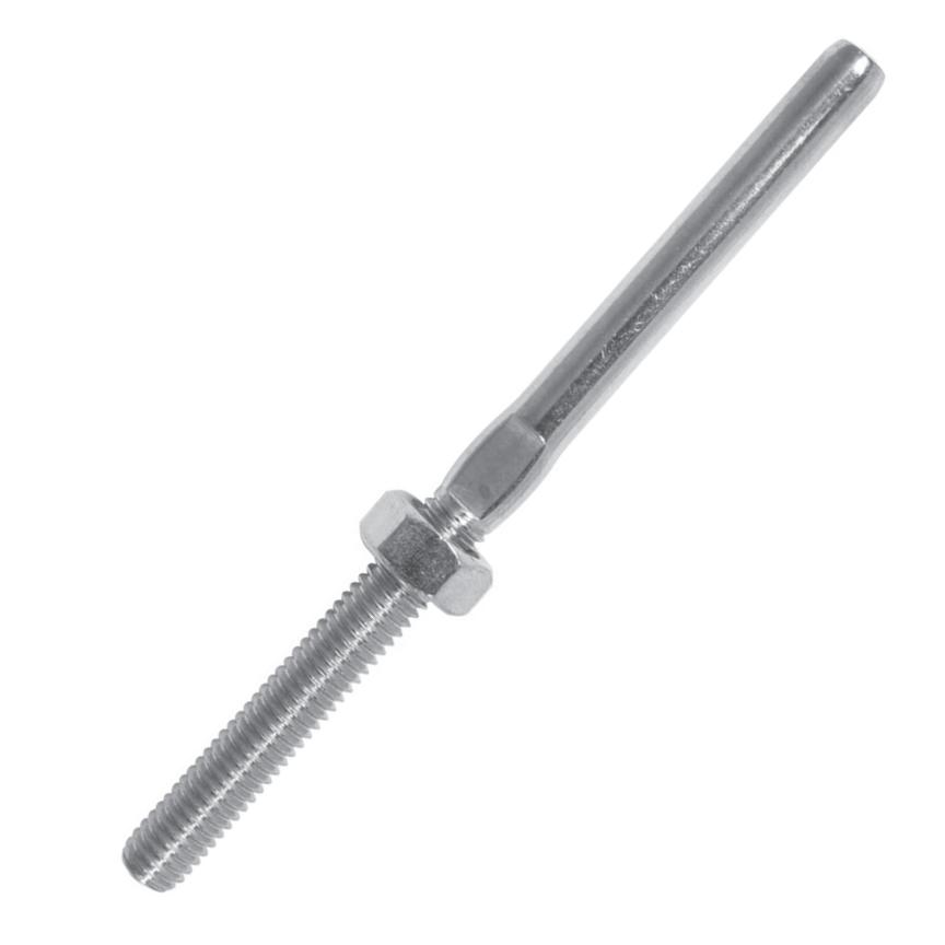 BLA Swage Threaded Terminals - Stainless Steel 4mm (5/32) Wire - Heavy Duty Electrical Connectors for Marine, Automotive & Industrial Applications