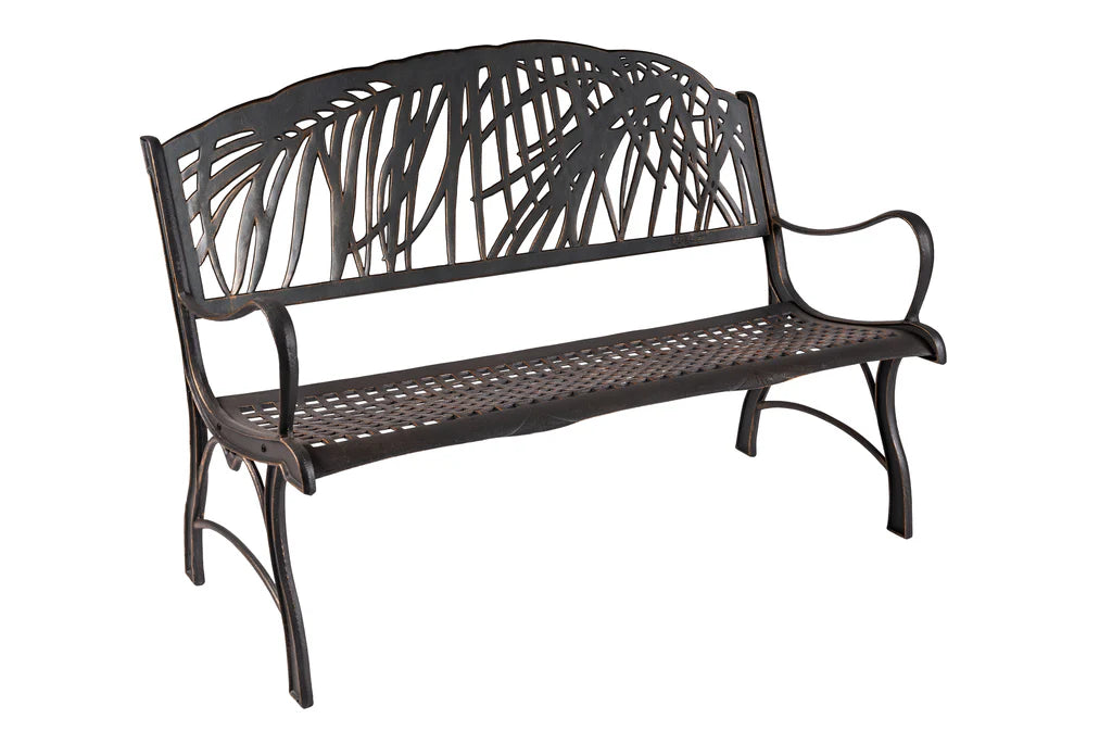 Outdoor Palm Bench - Durable Wooden Garden Bench for Patio, Backyard, and Poolside Relaxation | Perfect for Outdoor Lounging, Picnics, and Landscaping