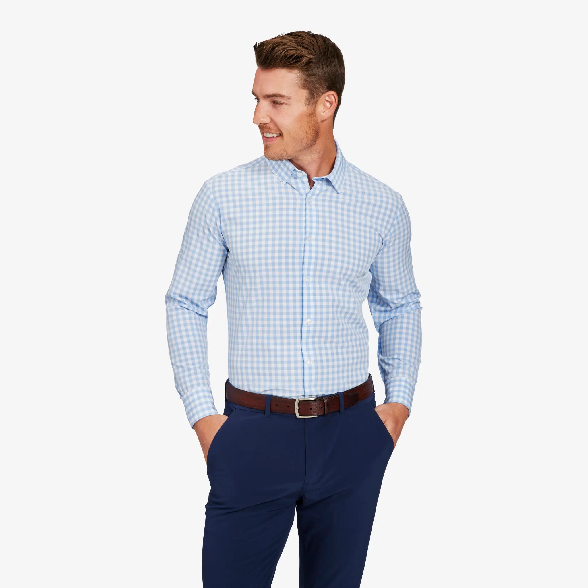 Premium Leeward Men's Dress Shirt - Slim Fit Business Casual Button Down Shirt for Office & Formal Occasions | Wrinkle Resistant & Breathable Fabric for All-Day Comfort