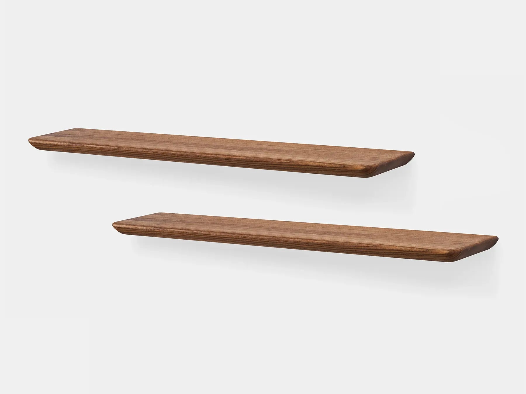 Floating Shelf Set of 3 - Modern Wood Wall Shelves for Living Room, Bedroom & Bathroom - Space Saving Storage & Display Solution for Home Decor, Books & Plants