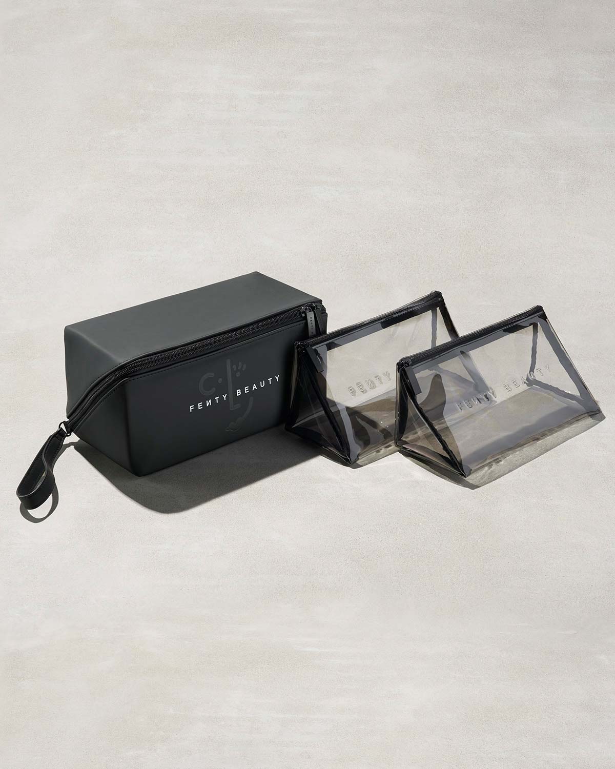 CLF 3 Piece Makeup Bag Set - Waterproof Cosmetic Organizer for Travel, Gym & Daily Use | Perfect for Makeup Brushes, Toiletries & Essentials