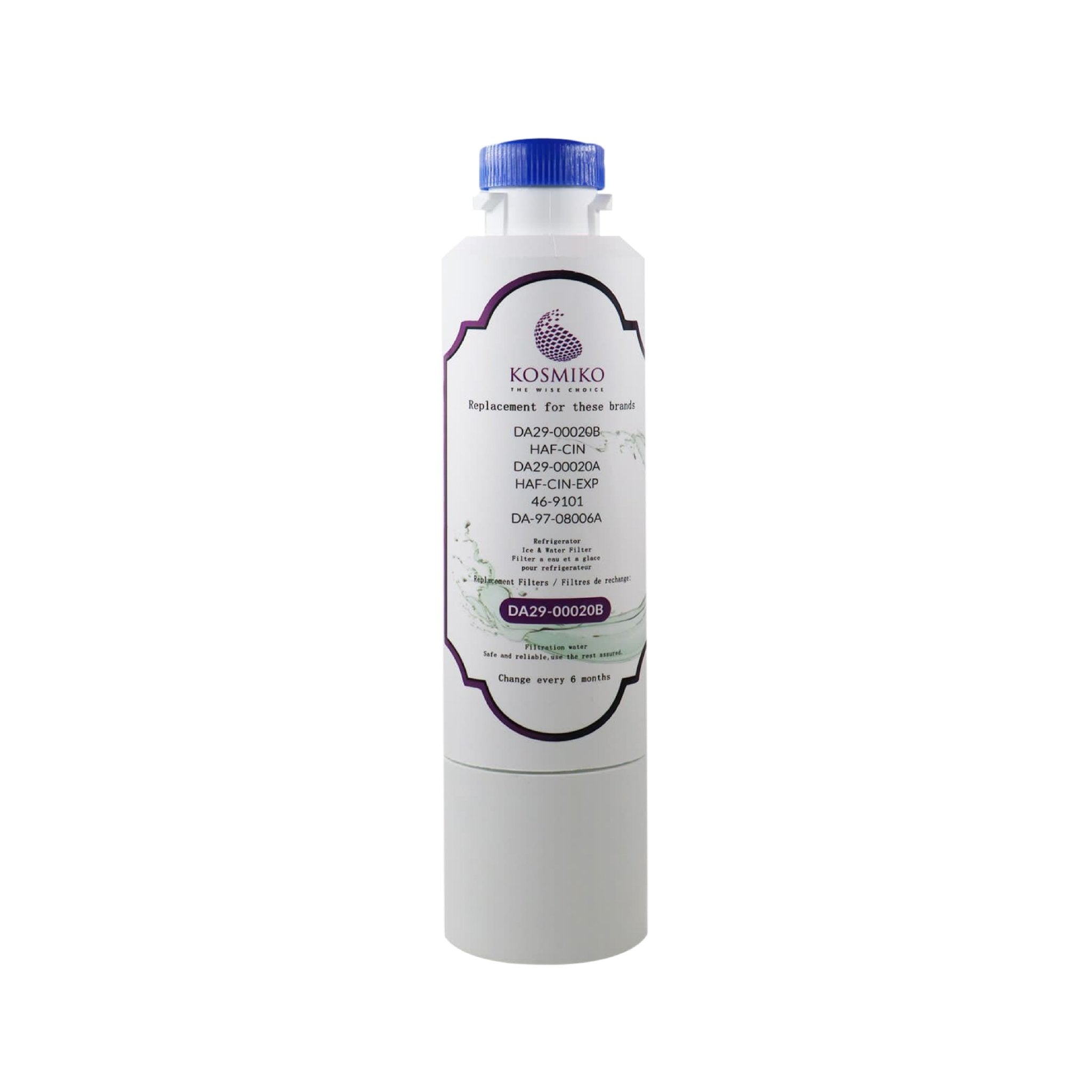 KOSMIKO DA29-00020B Refrigerator Water Filter Replacement for Samsung Refrigerators - Compatible with DA29-00020B, DA29-00020A, HAF-CIN/EXP - Clean & Safe Drinking Water for Home, Office, and Kitchen Use