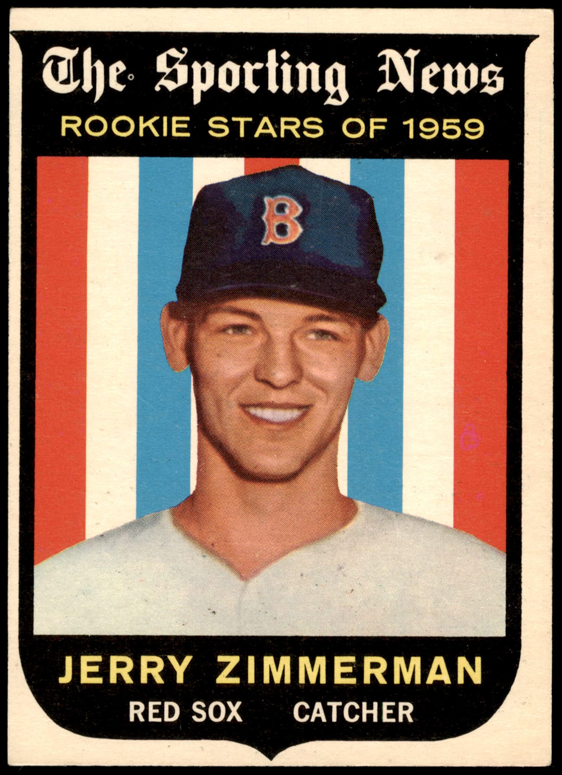 1959 Topps #146 Jerry Zimmerman Boston Red Sox Baseball Card - VG/EX Condition - Vintage MLB Collectible for Sports Memorabilia Displays & Fan Collections