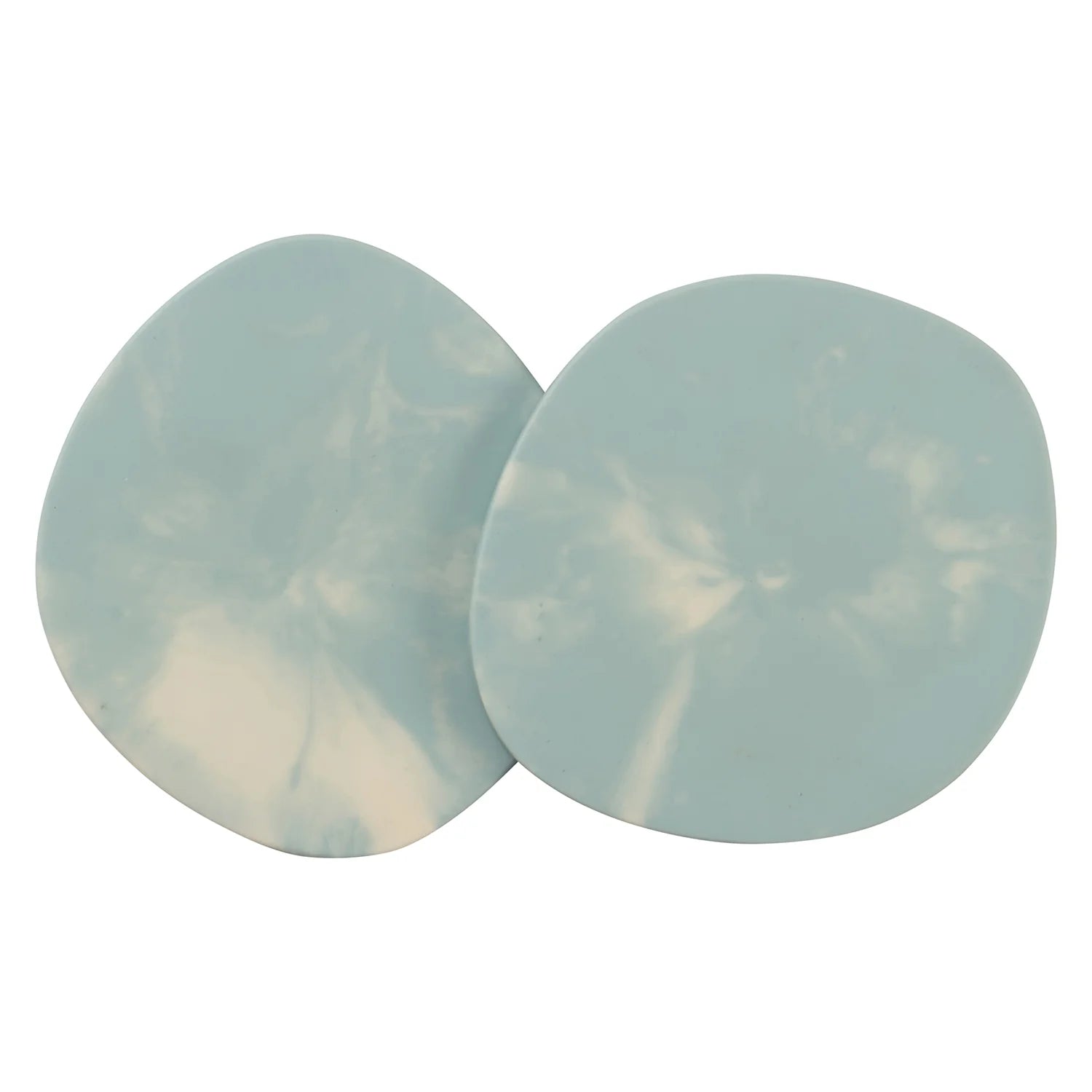 FENELLA 2-Pack Cloud Coasters - Absorbent & Durable Drink Coasters for Coffee, Tea, and Beverages - Perfect for Home, Office, and Party Use