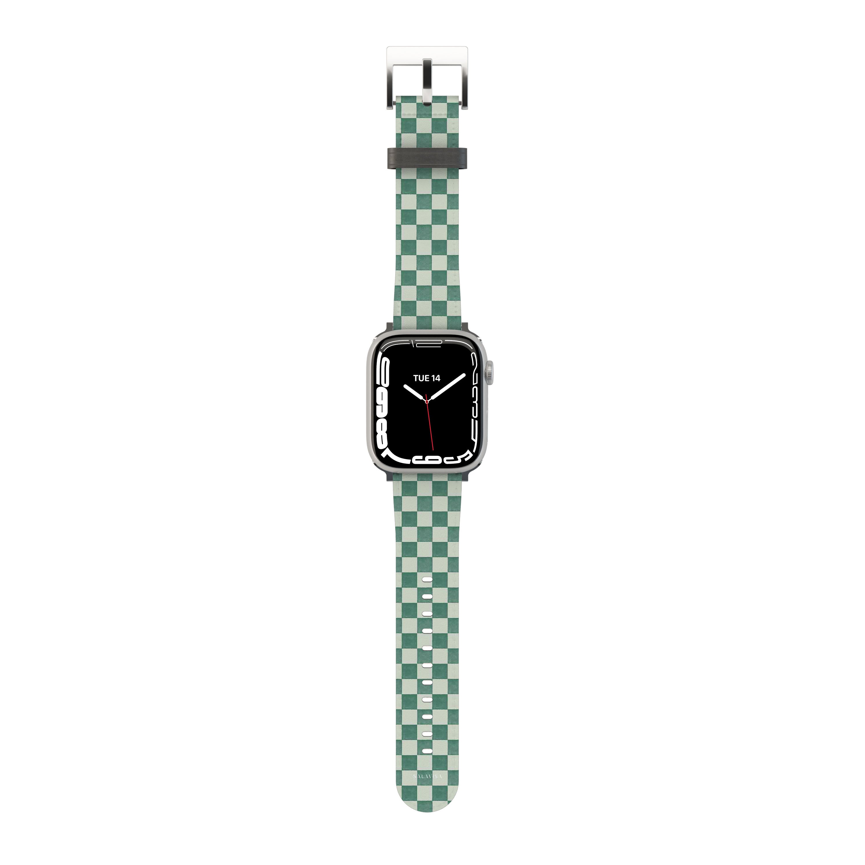 Premium Mint Green Serenity Apple Watch Band - Soft Silicone Replacement Strap for Apple Watch Series 9/8/7/6/SE - Perfect for Workouts, Running & Everyday Wear
