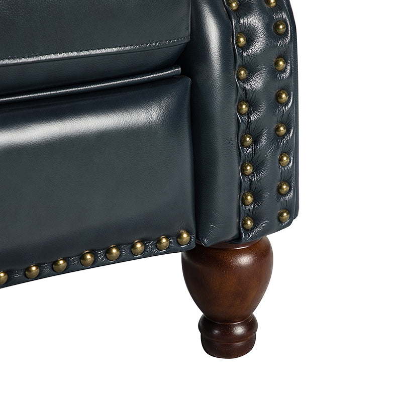 Premium Genuine Leather Oversized Recliner Chair for Living Room - Comfortable Lounge Chair for Home Theater, Reading Nook & Relaxation