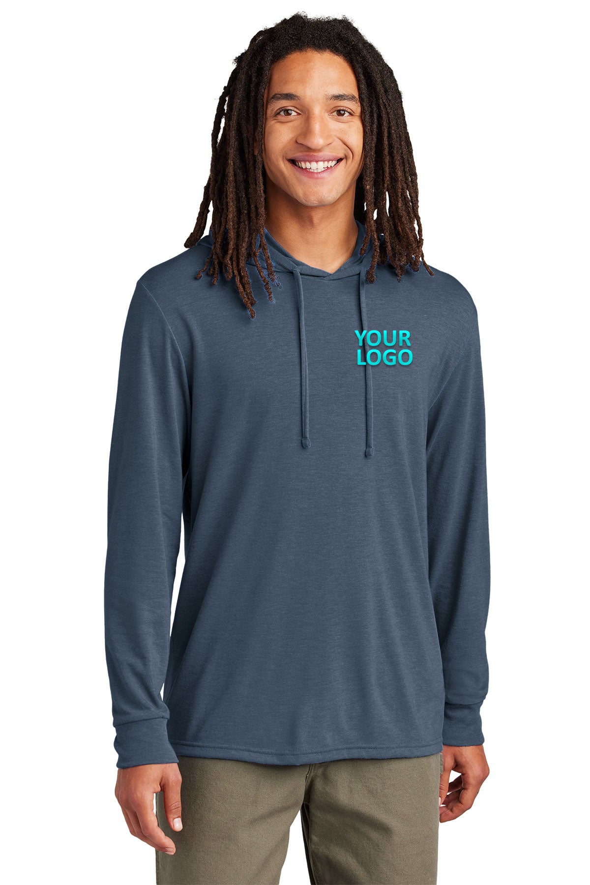 Allmade Unisex Tri-Blend Hoodie | Custom Tee's | Rebel Blue | Soft Eco-Friendly Pullover for Streetwear & Casual Outfits