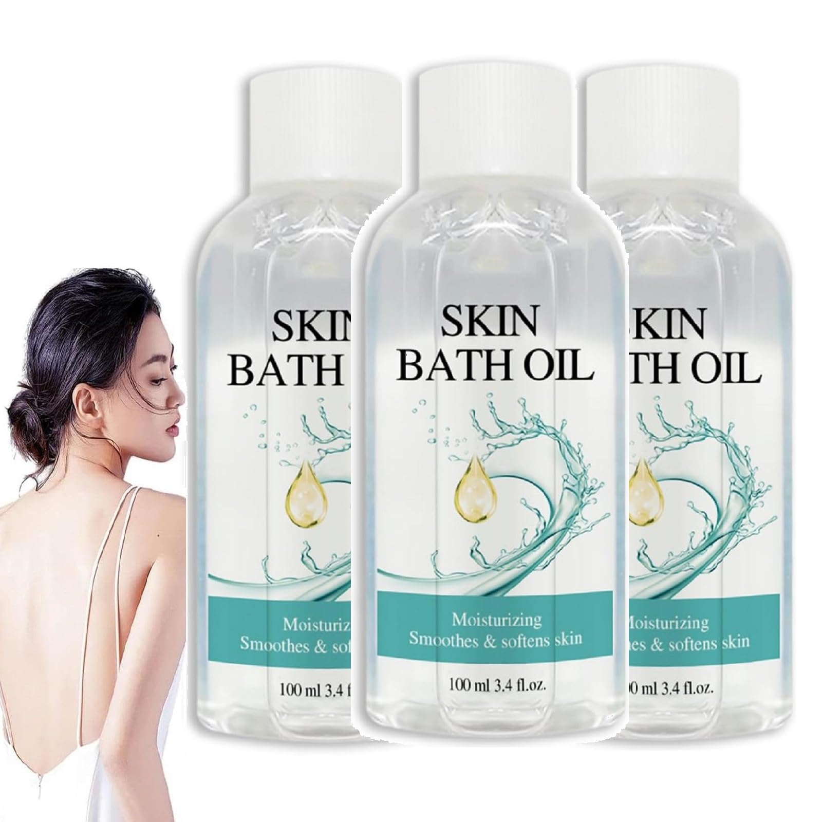 Skin So Soft Original Bath Oil - 3.4 Fl Oz (3 Pack) | Moisturizing & Hydrating Body Oil for Women | Sensual & Softening Skin Care | Perfect for Relaxing Baths, Massage & Daily Hydration