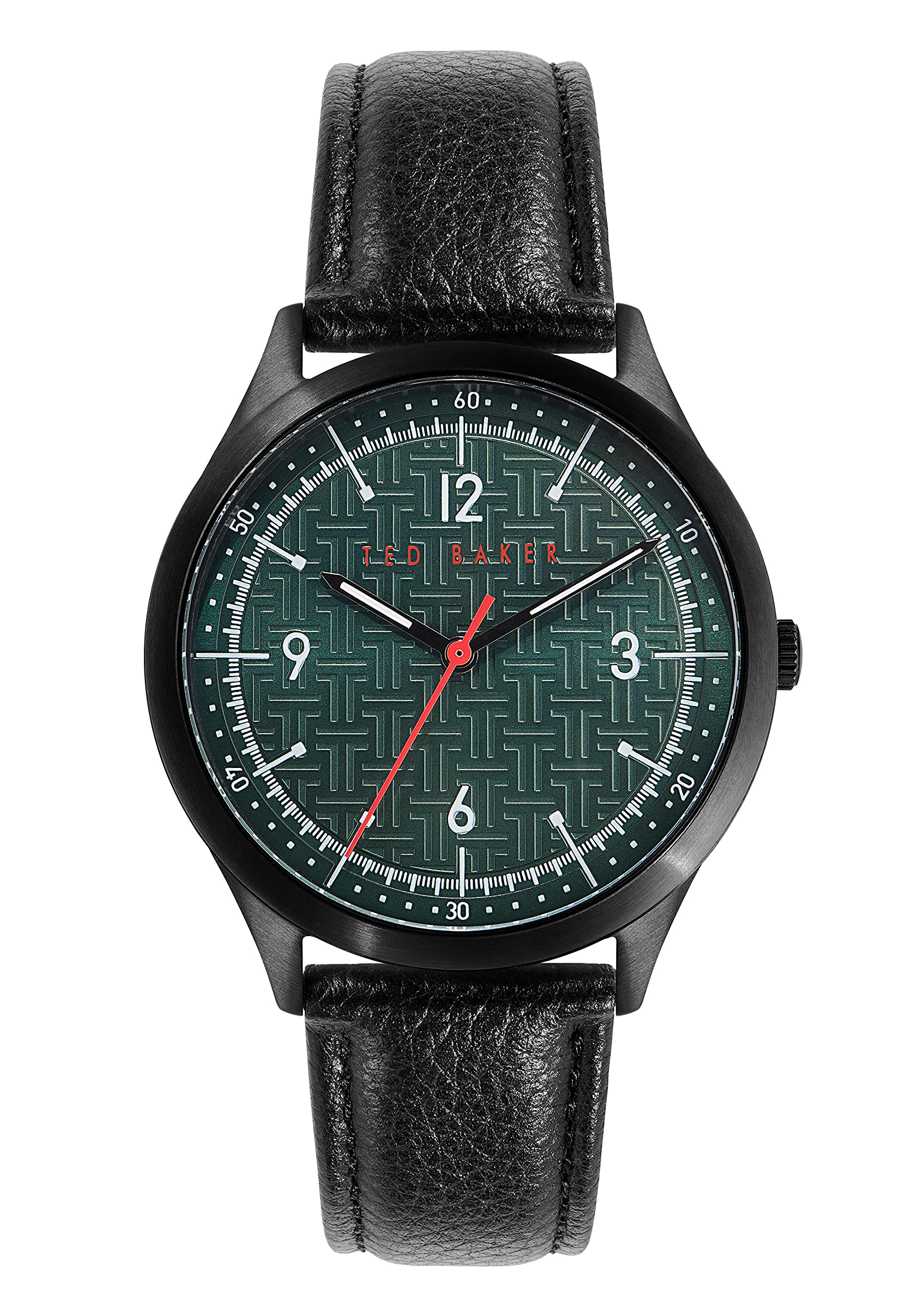 Ted Baker Men's Genuine Leather Strap Watch - Waterproof Casual & Dress Watch for Business, Office & Formal Occasions