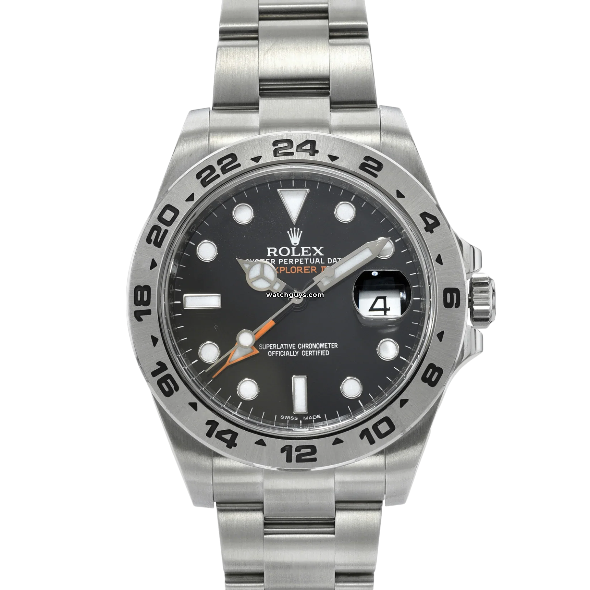 Rolex Explorer II 216570 Black Dial Stainless Steel Men's Watch - Luxury Sports Timepiece for Outdoor Adventures & Professional Use
