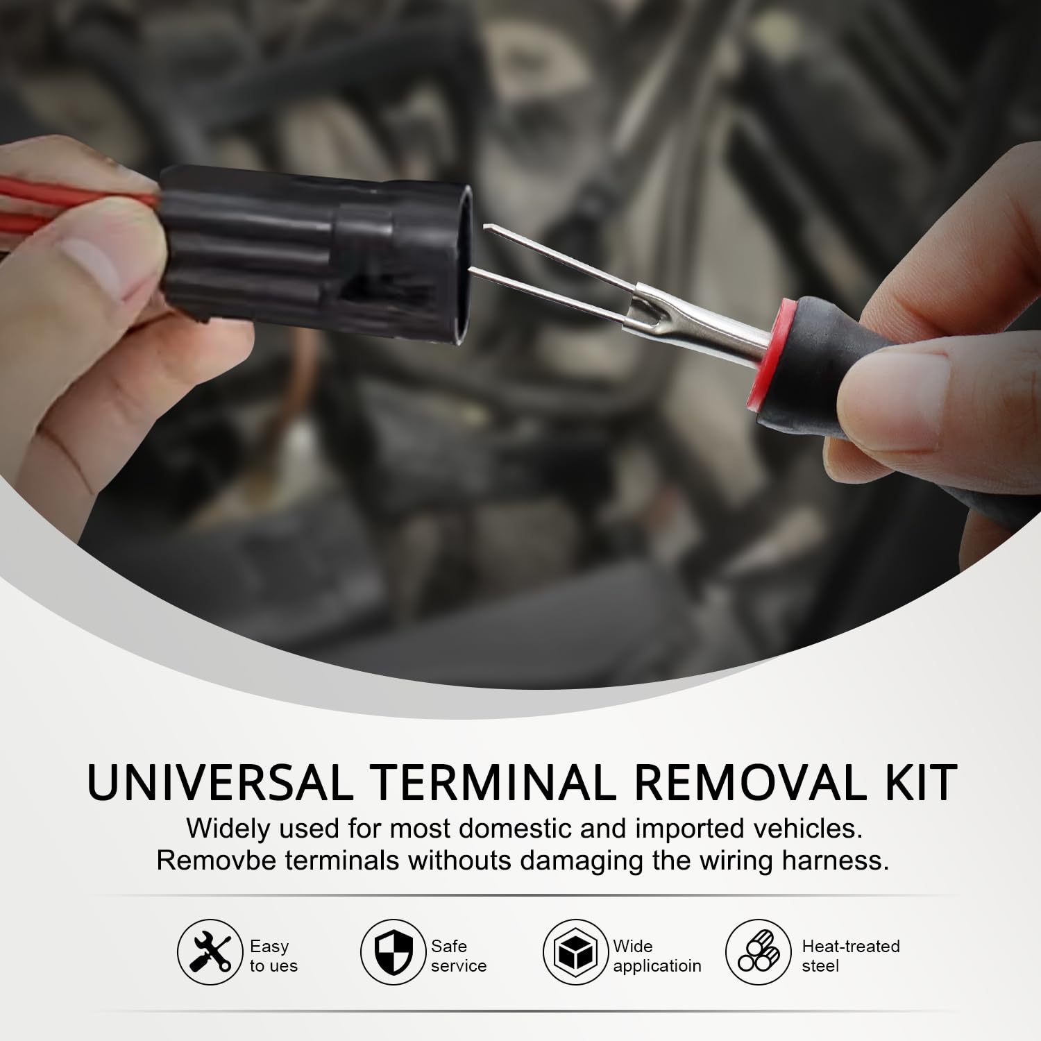Universal 23-Piece Terminal Release Kit - Wire Connector Removal Pin Extractor Tool Set for American & Imported Cars | Perfect for Auto Repair, Electrical Maintenance & DIY Vehicle Projects