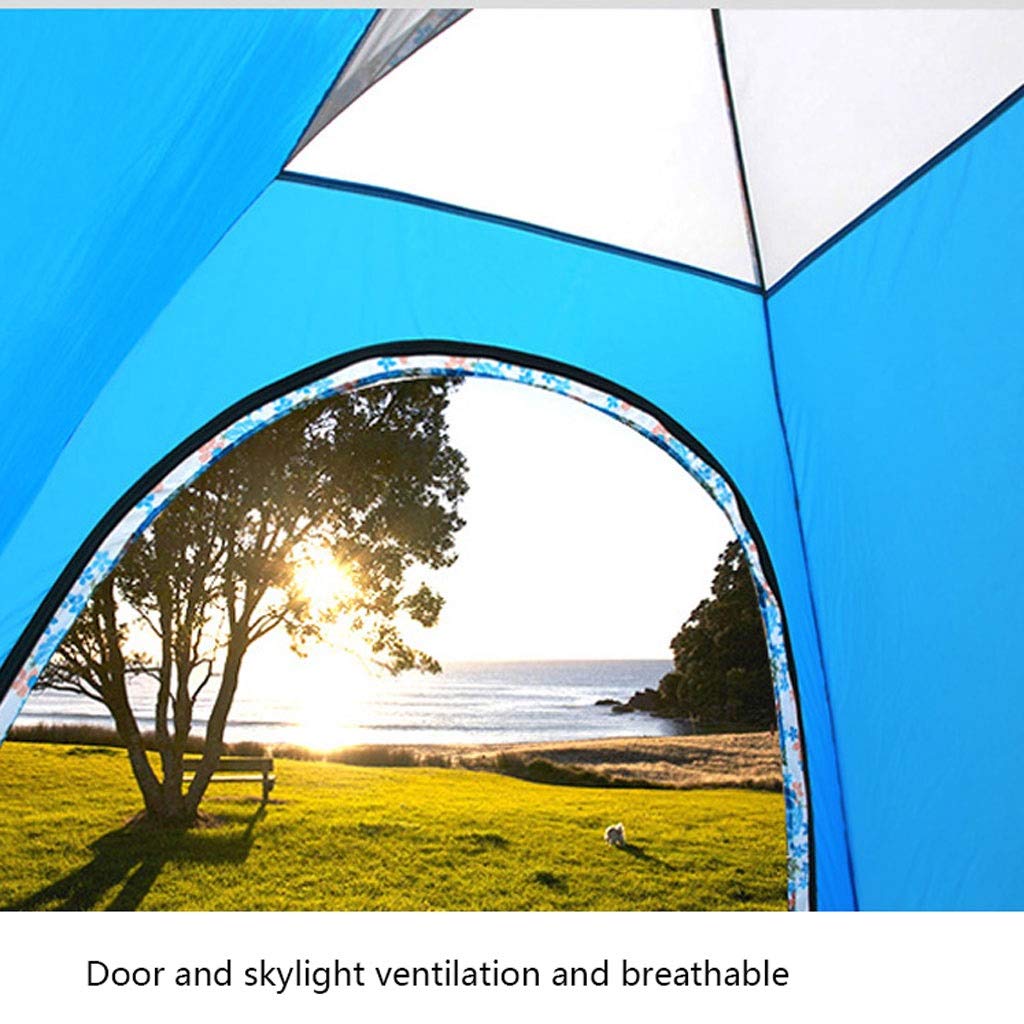 3-4 Person Quick Automatic Pop Up Tent - Waterproof Single Layer UV Protection Camping Tent for Outdoor Recreation, Beach & Picnic (Watermelon Red)