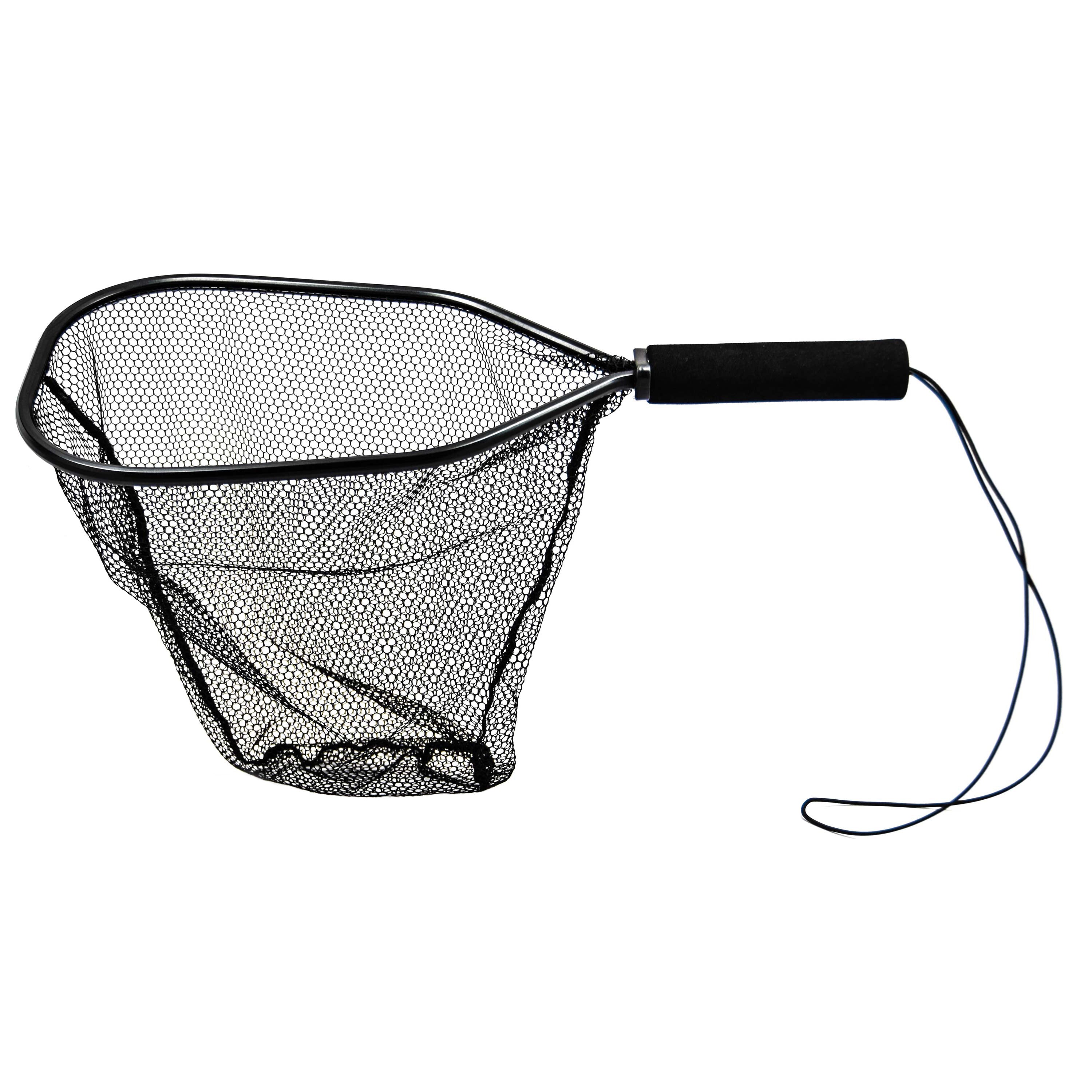 Lightweight Aluminum Trout Fishing Net with Rubber Coating - Durable & Fish-Friendly Landing Net for Fly Fishing, Catch & Release - Perfect for Streams, Rivers & Lakes
