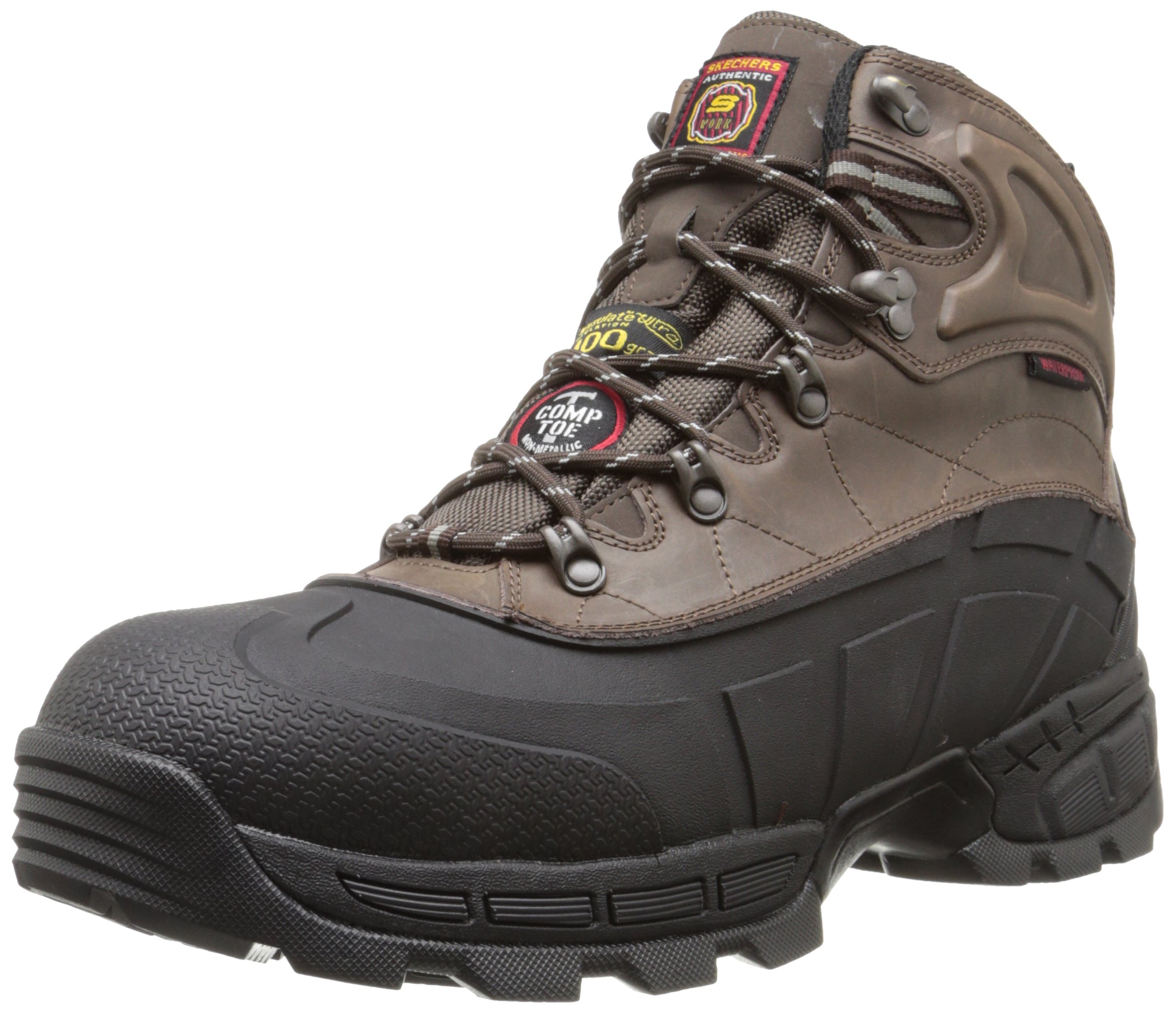 Skechers for Work Men's Radford Boot - Comfortable & Durable Work Boots for Construction, Warehouse & Outdoor Jobs
