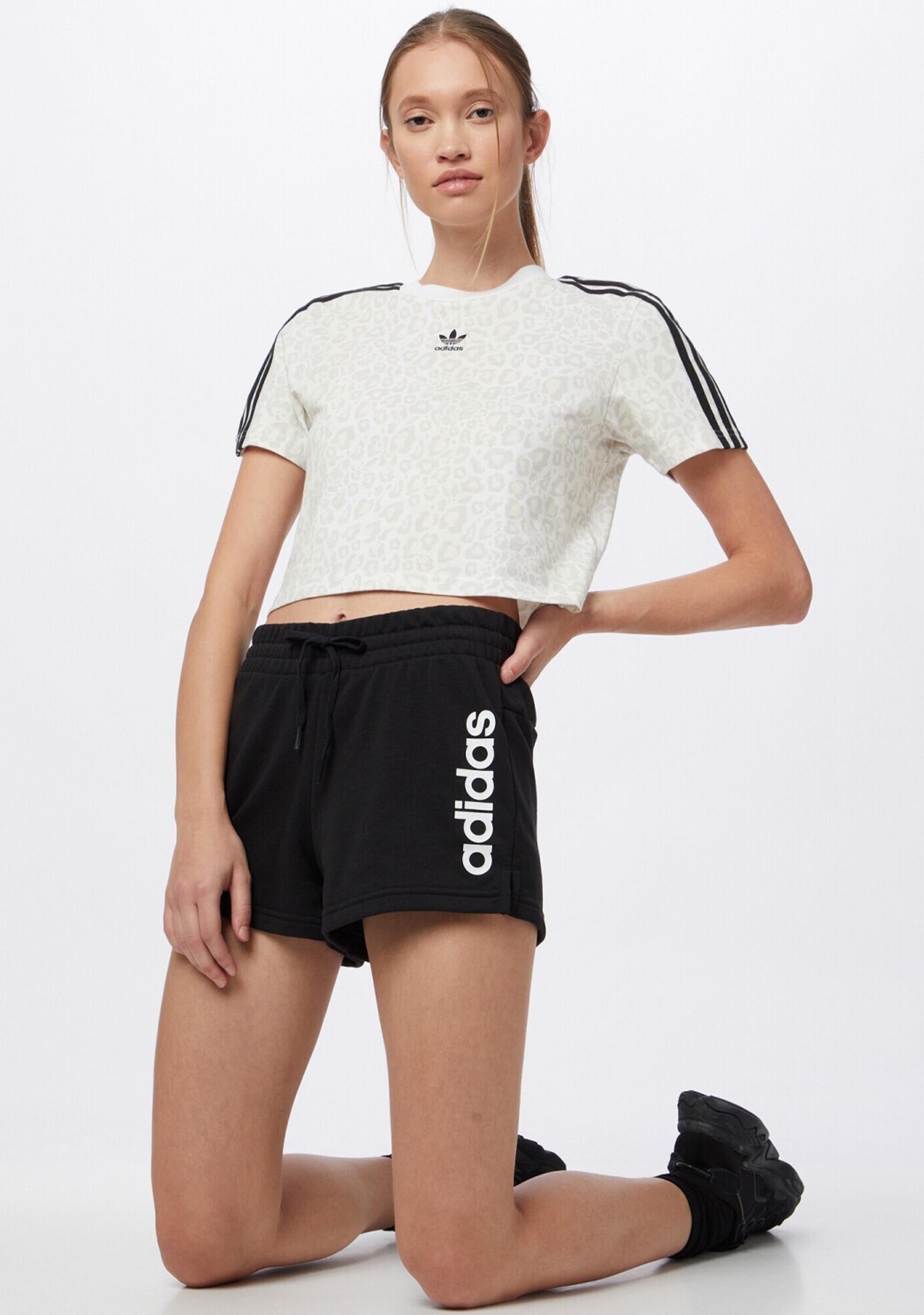 Adidas Women's Essentials Slim Logo Shorts - Comfortable Athletic Shorts for Running, Yoga & Gym - Perfect for Workouts & Casual Wear