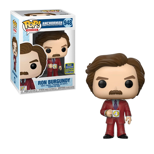 Funko Pop! ANCHORMAN: Ron Burgundy #948 Exclusive Summer Convention 2020 Collectible Vinyl Figure - Perfect for Movie Fans, Office Decor & Pop Culture Collectors