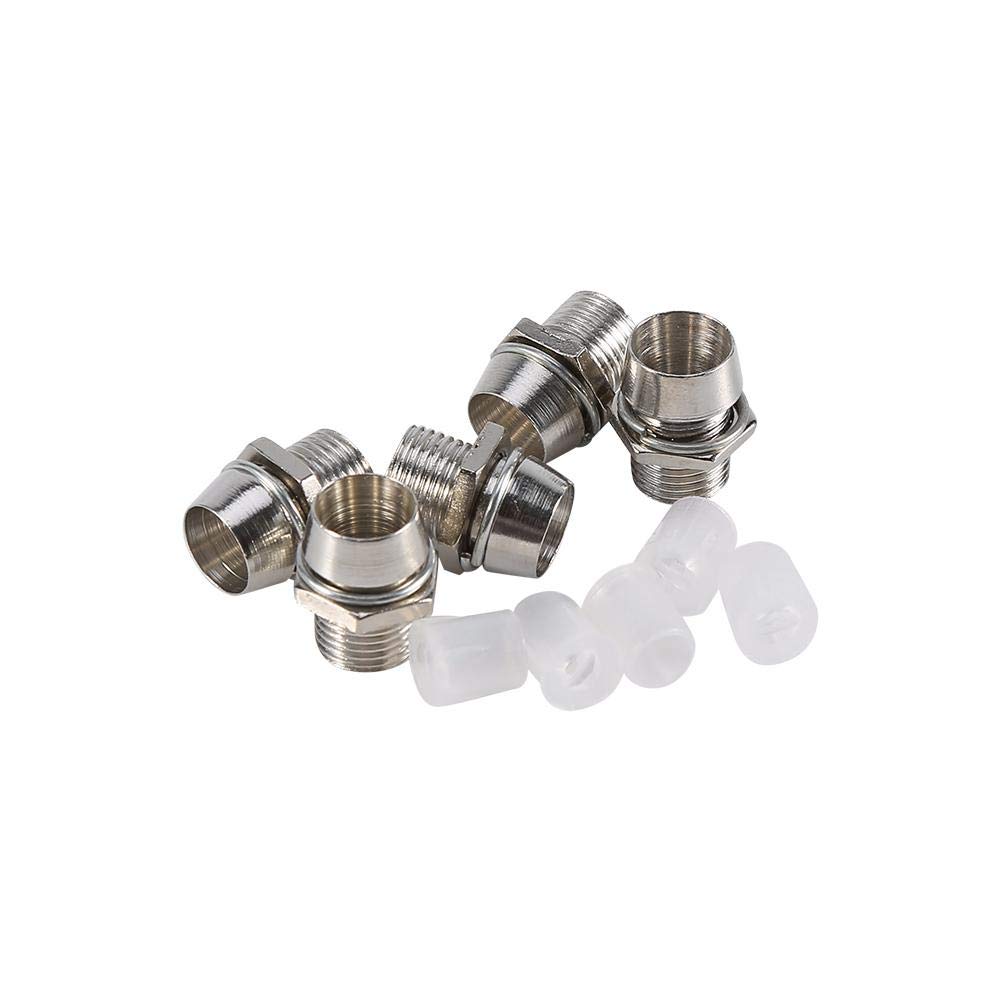 50pcs Silver 5mm LED Holders - Galvanized Aluminum Lamp Panel Mount with 0.3