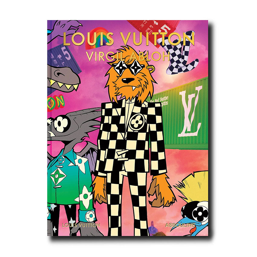Assouline Louis Vuitton: Virgil Abloh Classic Cartoon Cover Book - Luxury Fashion Collector's Edition for Home Decor & Coffee Table Display