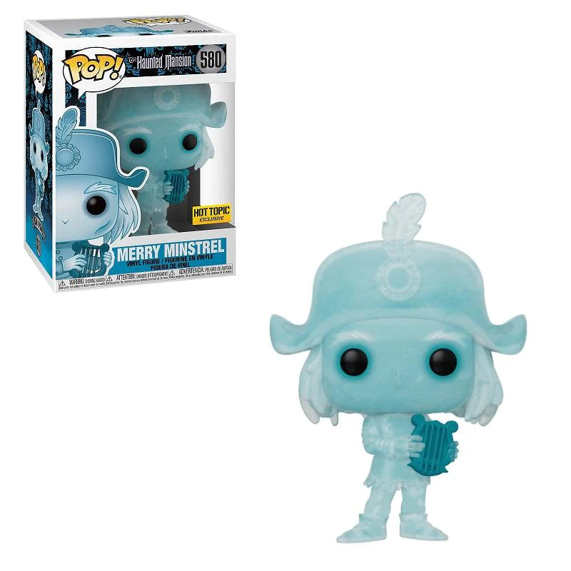 Haunted Mansion Merry Minstrel HT Exclusive #580 (Vaulted) - Limited Edition Collectible for Disney Fans & Horror Enthusiasts - Perfect for Halloween Decor & Disney Park Themed Displays