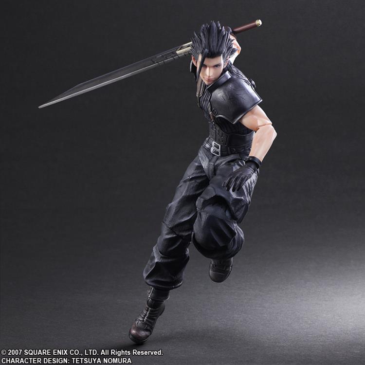 Crisis Core: Final Fantasy VII Zack Fair Play Arts Kai Action Figure - Highly Detailed Collectible Toy for FF7 Fans | Perfect for Display, Gaming Room Decor & Anime Merchandise Collection
