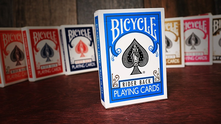 Turquoise Bicycle Rider Back - Premium Playing Cards for Poker, Magic Tricks & Card Games - Perfect for Game Nights, Parties & Collectors