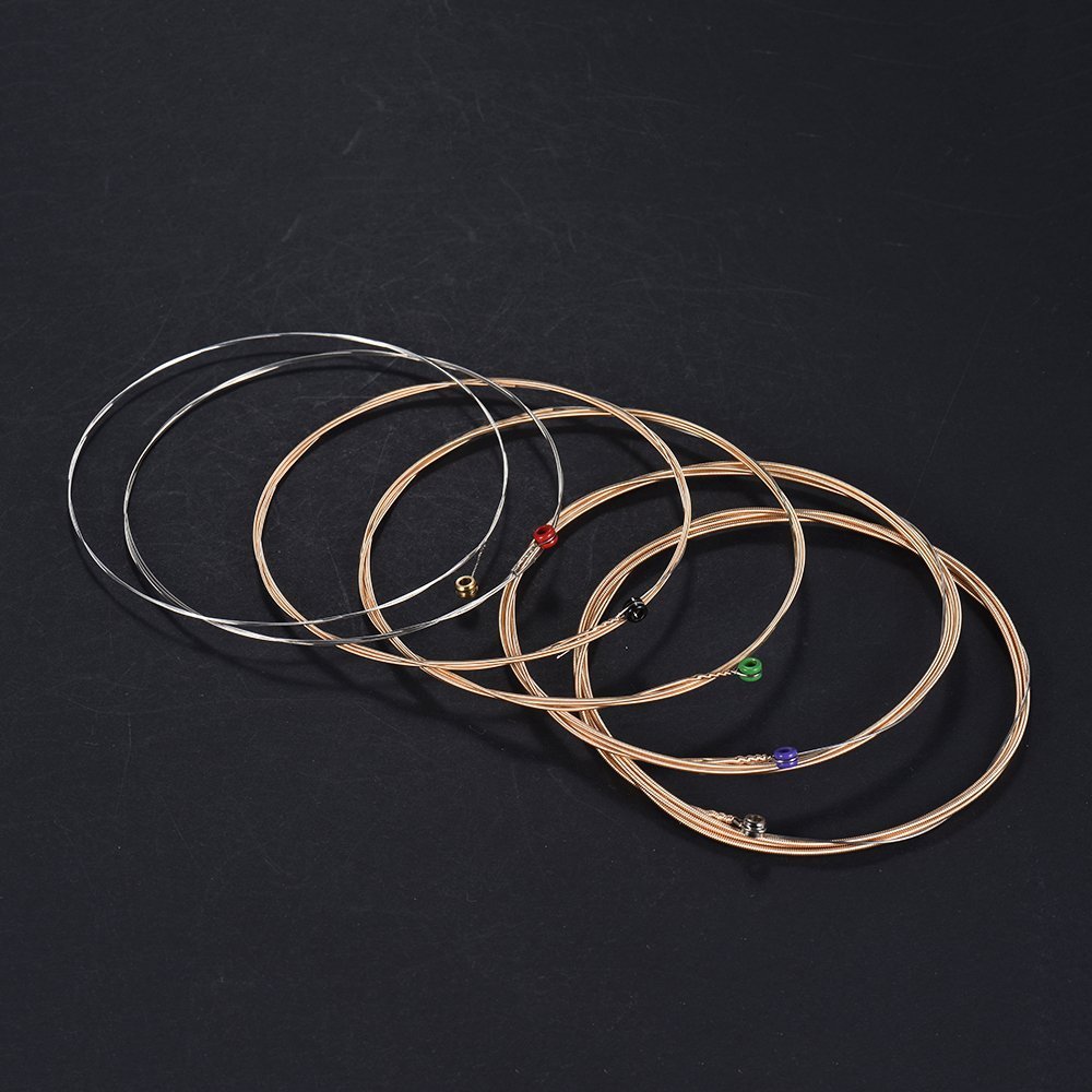 Orphee QA160 Acoustic Guitar Strings 6-Pack (.011-.052) - 85/15 Bronze Wound, Hexagonal Steel Core, Light Tension - Perfect for Folk, Country & Fingerstyle Playing