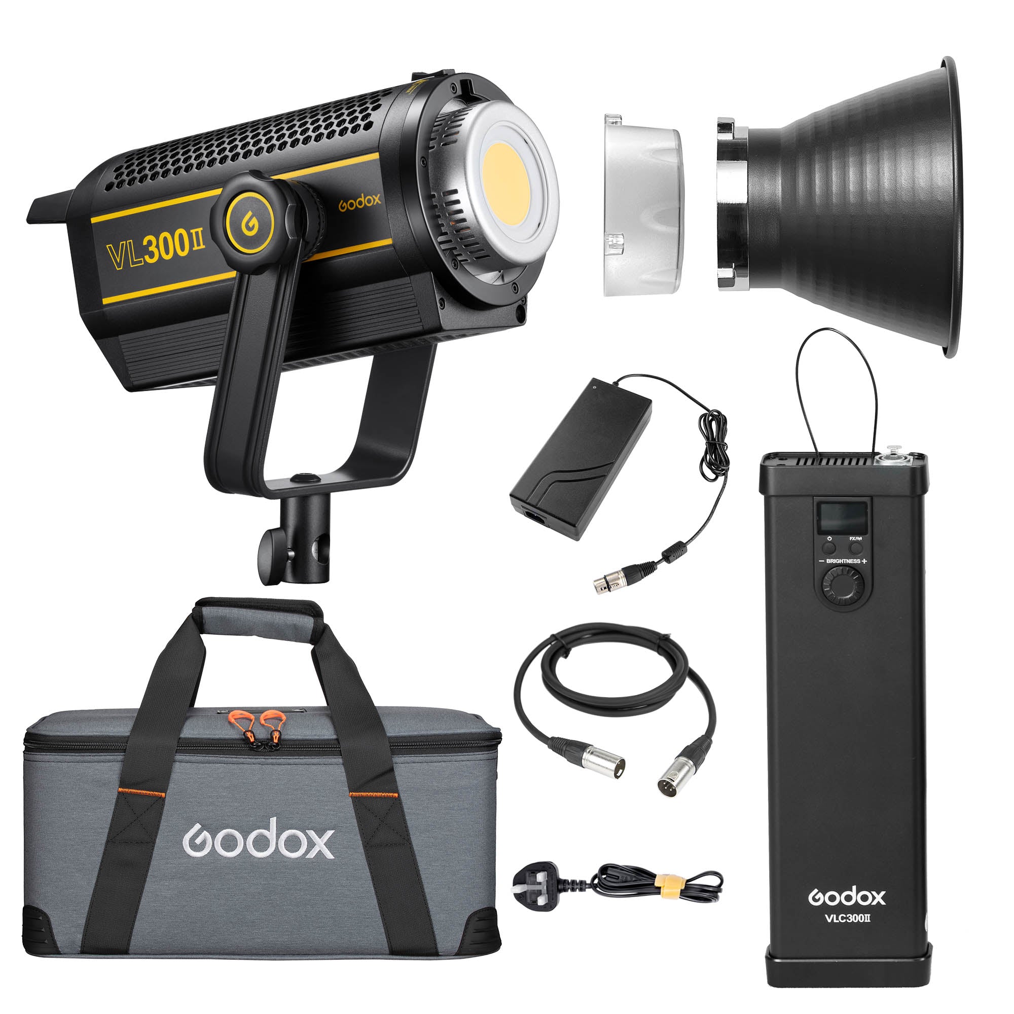 VL300II 320W Continuous LED Studio Light - Professional Video & Photography Lighting Kit for YouTube, TikTok, Live Streaming & Portrait Shooting