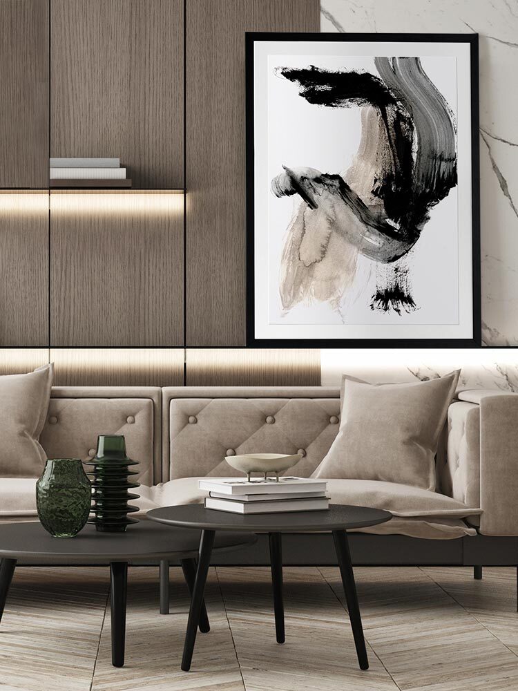 Depth of Vision II Framed Wall Art Print - Modern Home Decor for Living Room, Bedroom & Office