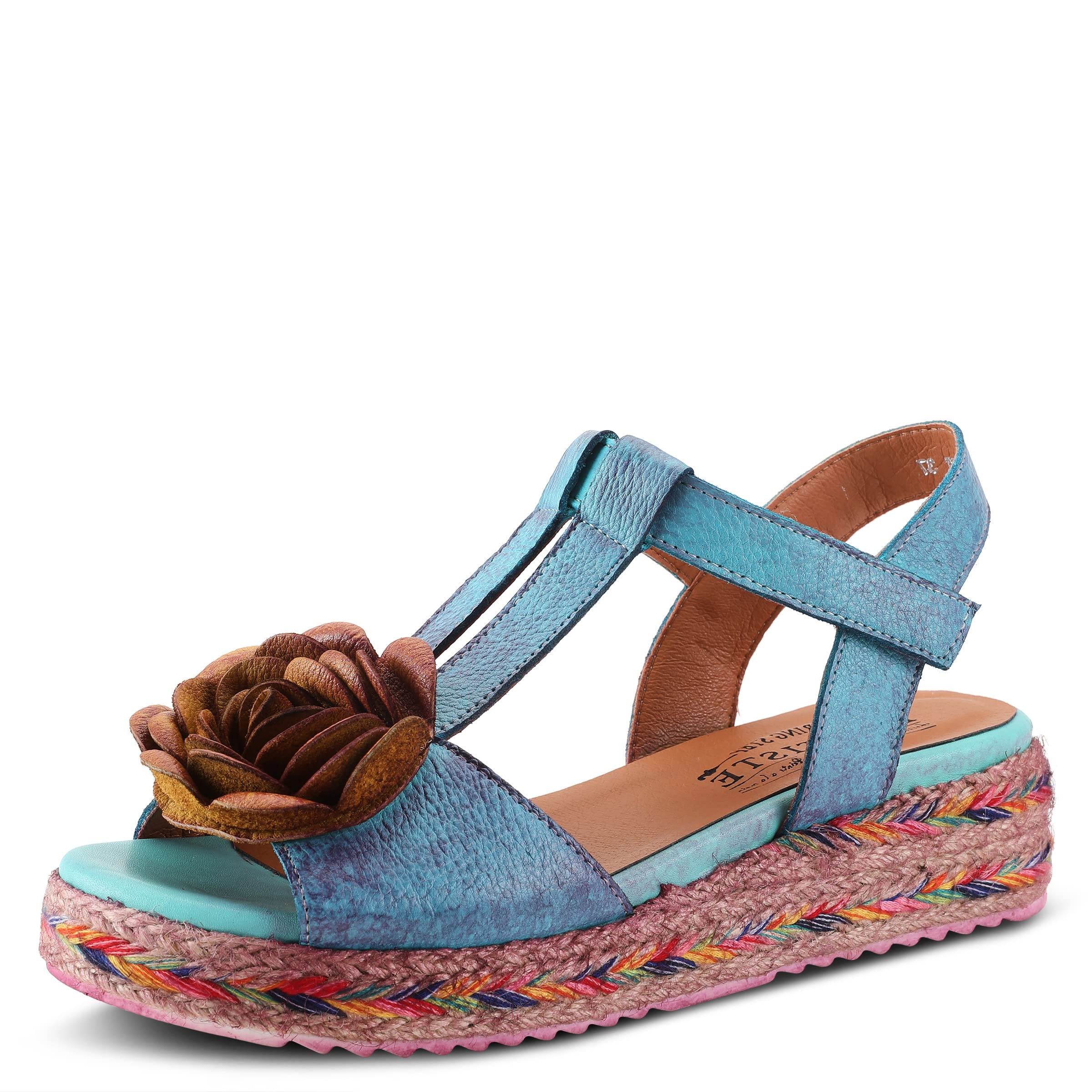 Spring Step L'Artiste Women's Tempest Wedge Sandals - Comfortable Slip-Resistant Summer Shoes for Walking, Beach & Outdoor Activities
