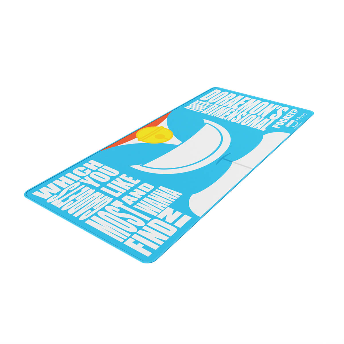 Akko Doraemon 4D Pocket Mouse Pad - Cute Anime Gaming Mousepad for PC & Laptop - Perfect for Office, Home & Gaming Setup