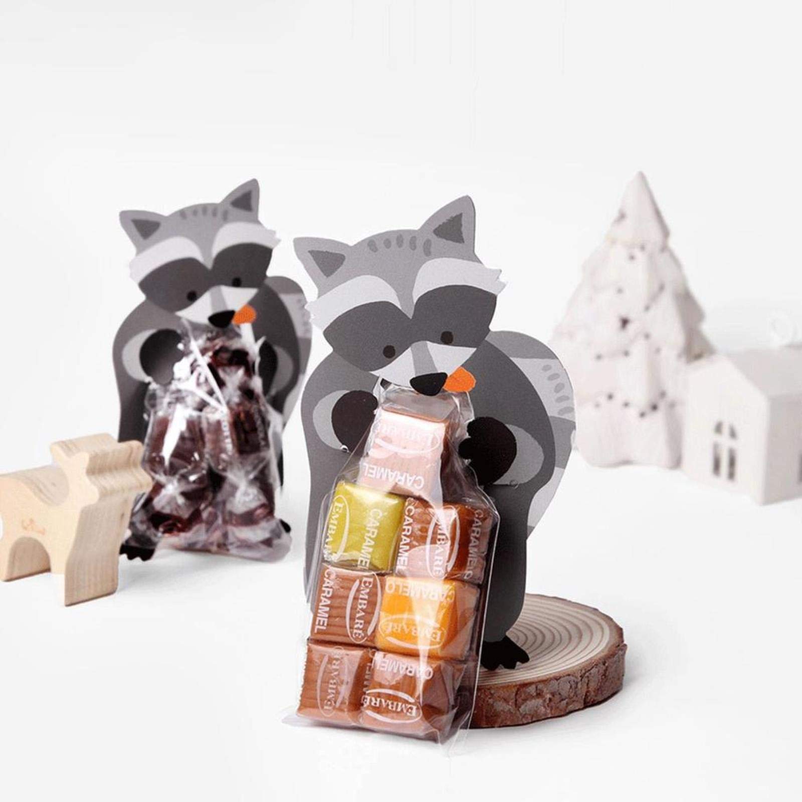 10pcs Cute Rabbit Ear Cookie Bags - Eco-Friendly Gift Bags for Candy, Biscuits, Snacks | Perfect for Baking, Wedding Favors, Baby Showers & Party Decorations | Great for Easter, Birthday Celebrations & Holiday Gifting
