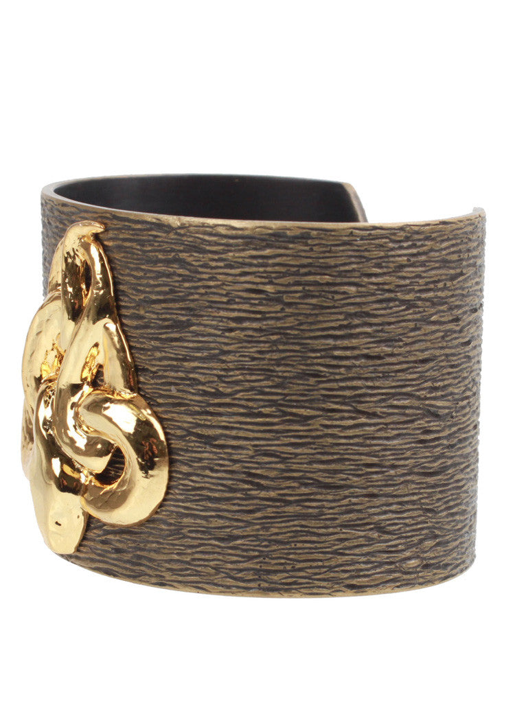 Ileana Makri Eye M Snake Cuff Bracelet - Elegant Gold-Tone Arm Jewelry for Women, Perfect for Evening Parties & Special Occasions