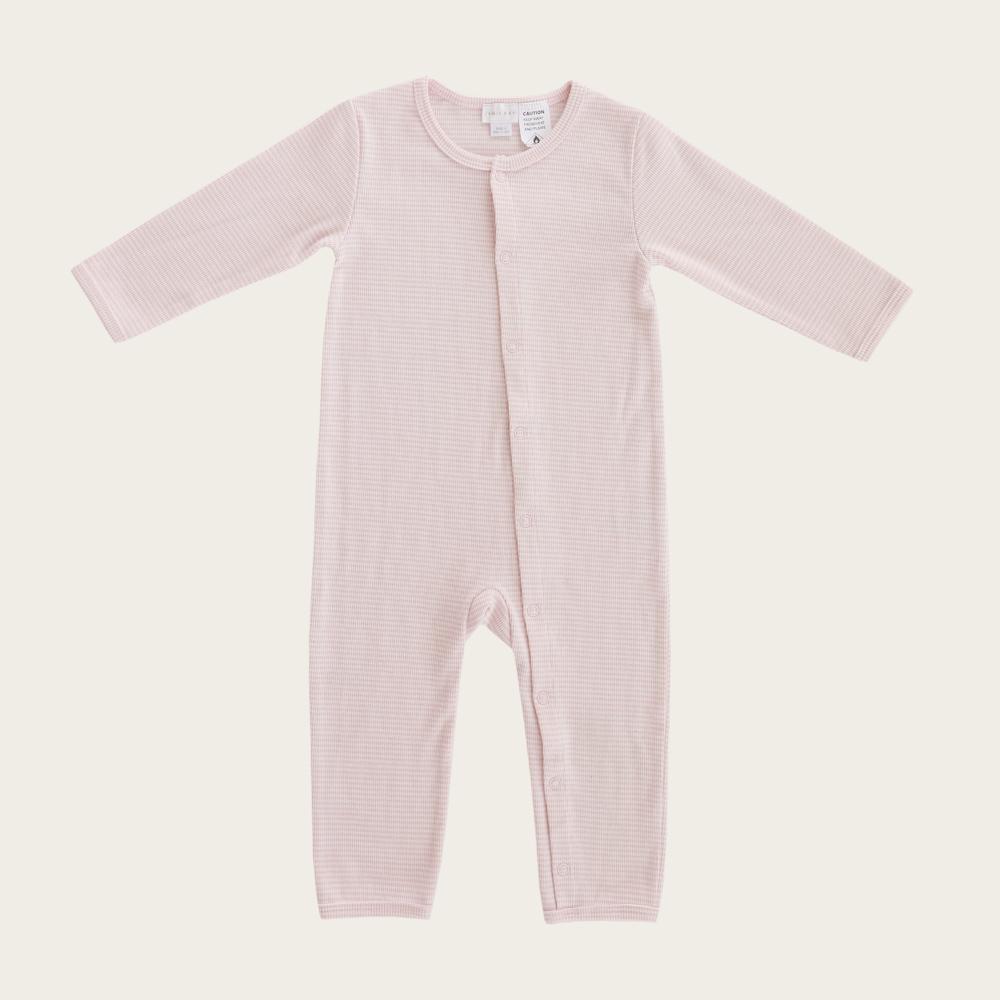 Stylish Ribbed Stripe Cotton One-Piece Dress in Lilac - Perfect for Casual Outings, Beach Cover-Ups & Summer Fashion