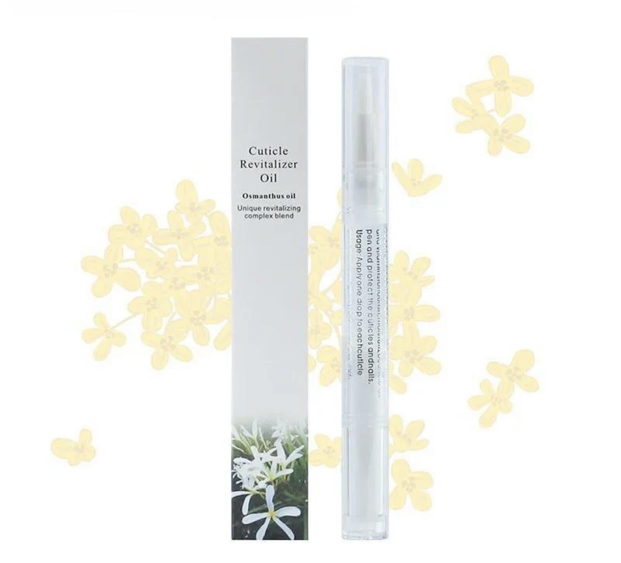Osmanthus Cuticle Revitalizer Oil Pen - Nourishing Complex Blend for Dry, Damaged Nails | Perfect for At-Home Manicures & Nail Care Routines