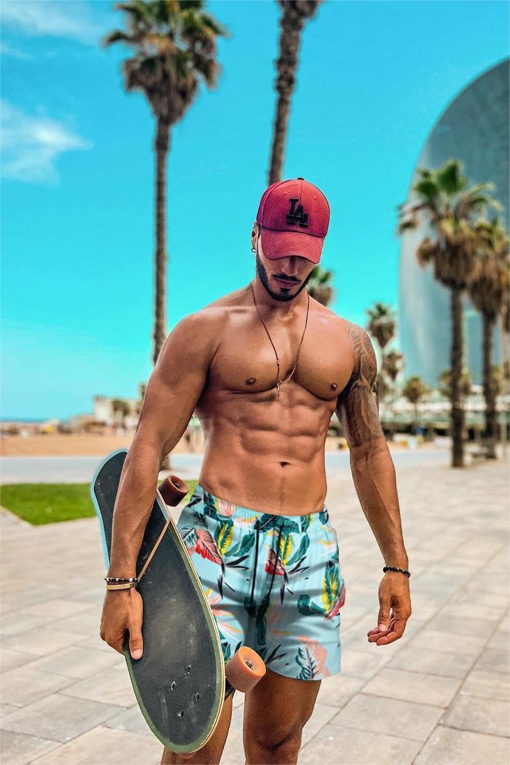 GINGTTO Men's Quick-Dry Swim Trunks with Mesh Lining - Comfortable Beach Shorts for Swimming, Surfing & Summer Vacation