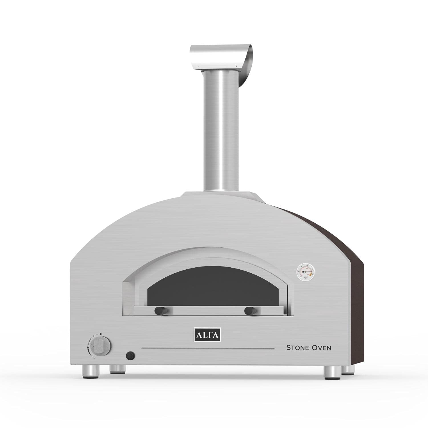 Alfa Copper Medium Stone Oven - Premium Outdoor Pizza Oven for Backyard Cooking, Wood Fired & Gas Compatible - Perfect for Patio, Garden, and Camping Pizza Making