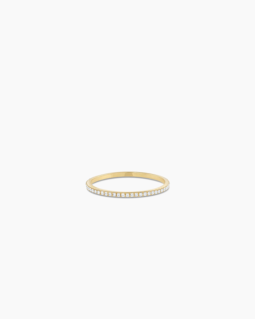 Diamond Bar Eternity Ring - 14K Gold Wedding Band for Women, Stackable Anniversary Ring - Perfect for Bridal Jewelry, Valentine's Day Gift & Special Occasions