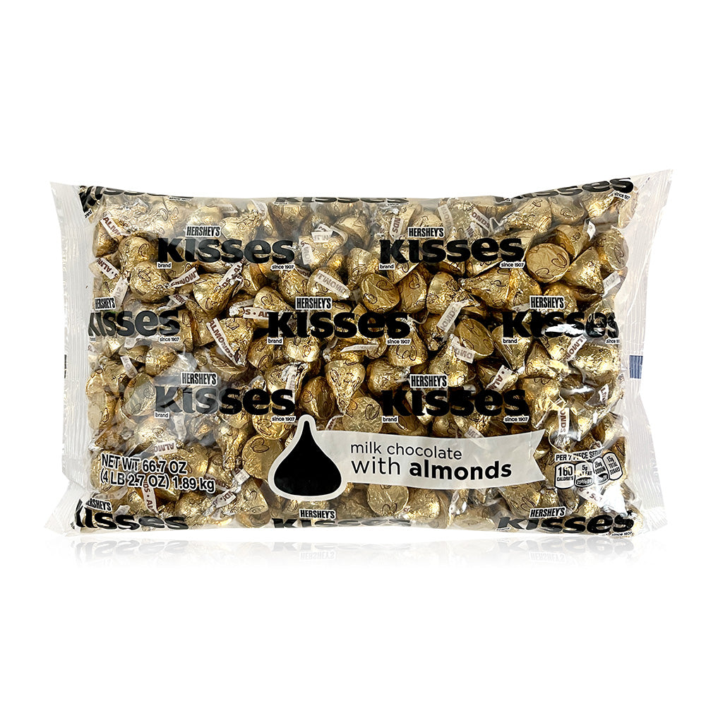 Hershey's Kisses Gold Milk Chocolate Candy - 4.2lb Bulk Bag for Baking, Parties & Gifts | Perfect for Valentine's Day, Christmas & Holiday Treats