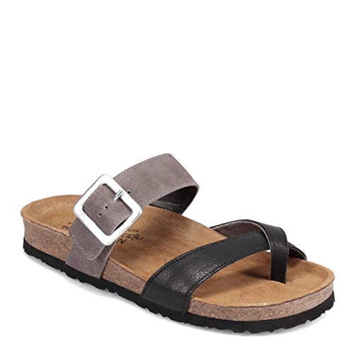 Soft Black Lthr/Taupe Gray Suede