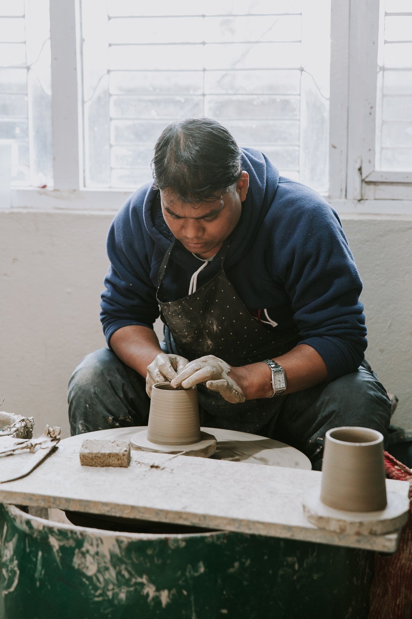 Premium Handcrafted Himalayan Stoneware Mug - Eco-Friendly & Durable Ceramic Coffee Cup for Home, Office & Camping - Perfect for Tea, Coffee & Hot Beverages