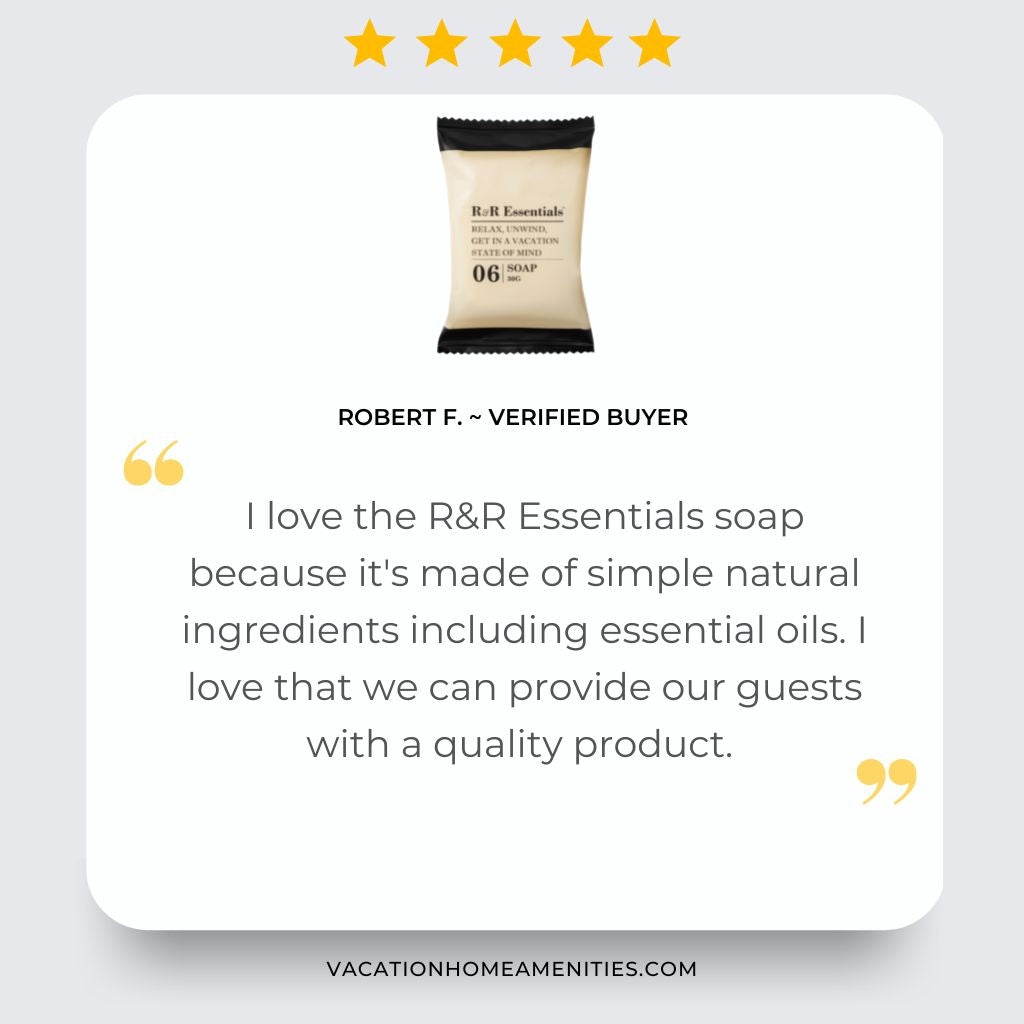 R&R Essentials Plastic Sachet Hand & Facial Soap - 1oz Travel Size, Gentle Cleansing for Sensitive Skin | Perfect for Travel, Gym, Camping & On-the-Go Hygiene