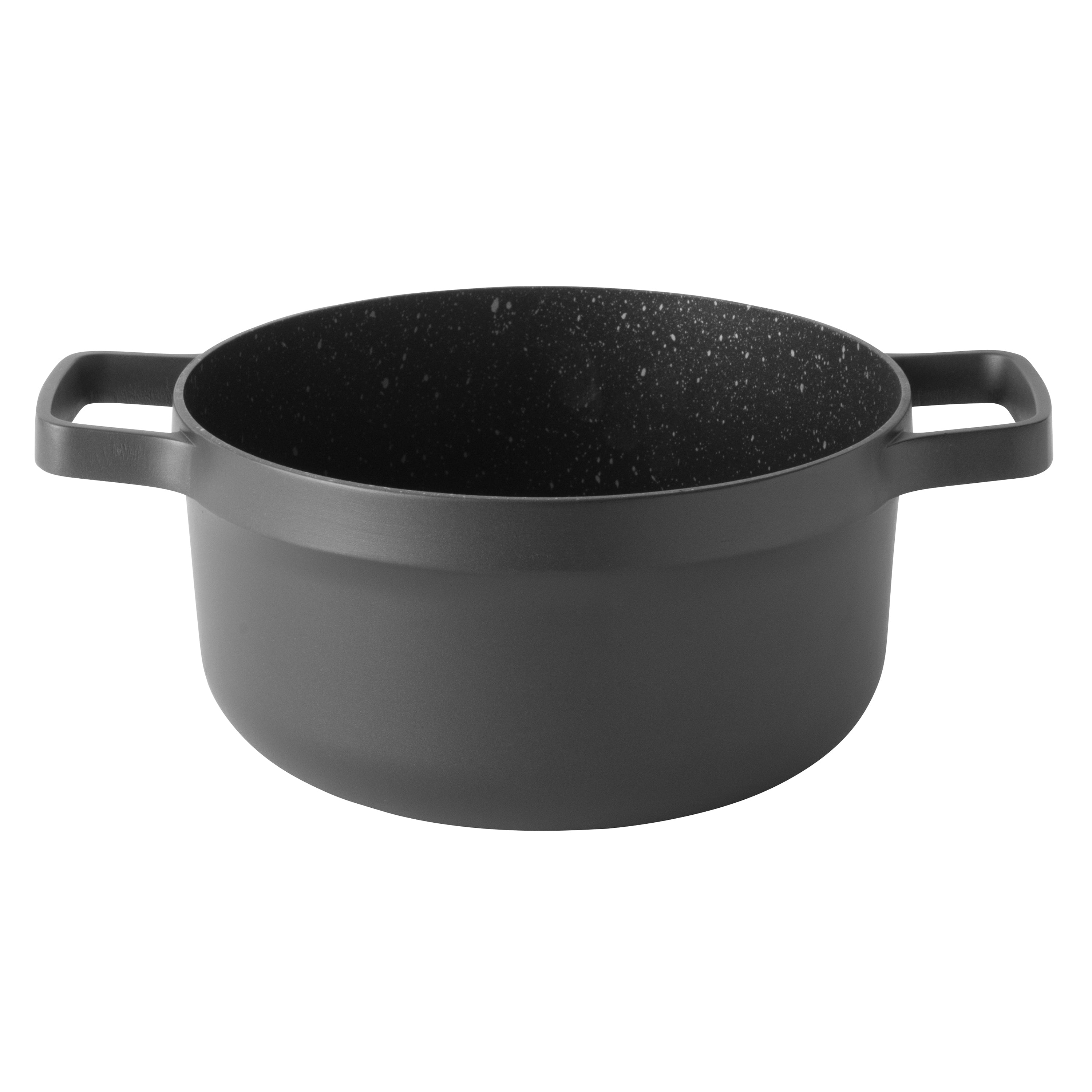 BergHOFF GEM Non-Stick Cast Aluminum 5-Piece Cookware Set - Casserole, Stir Fry Pan & Stockpot for Sauteing, Boiling & Frying - Perfect for Home Cooking & Professional Kitchens