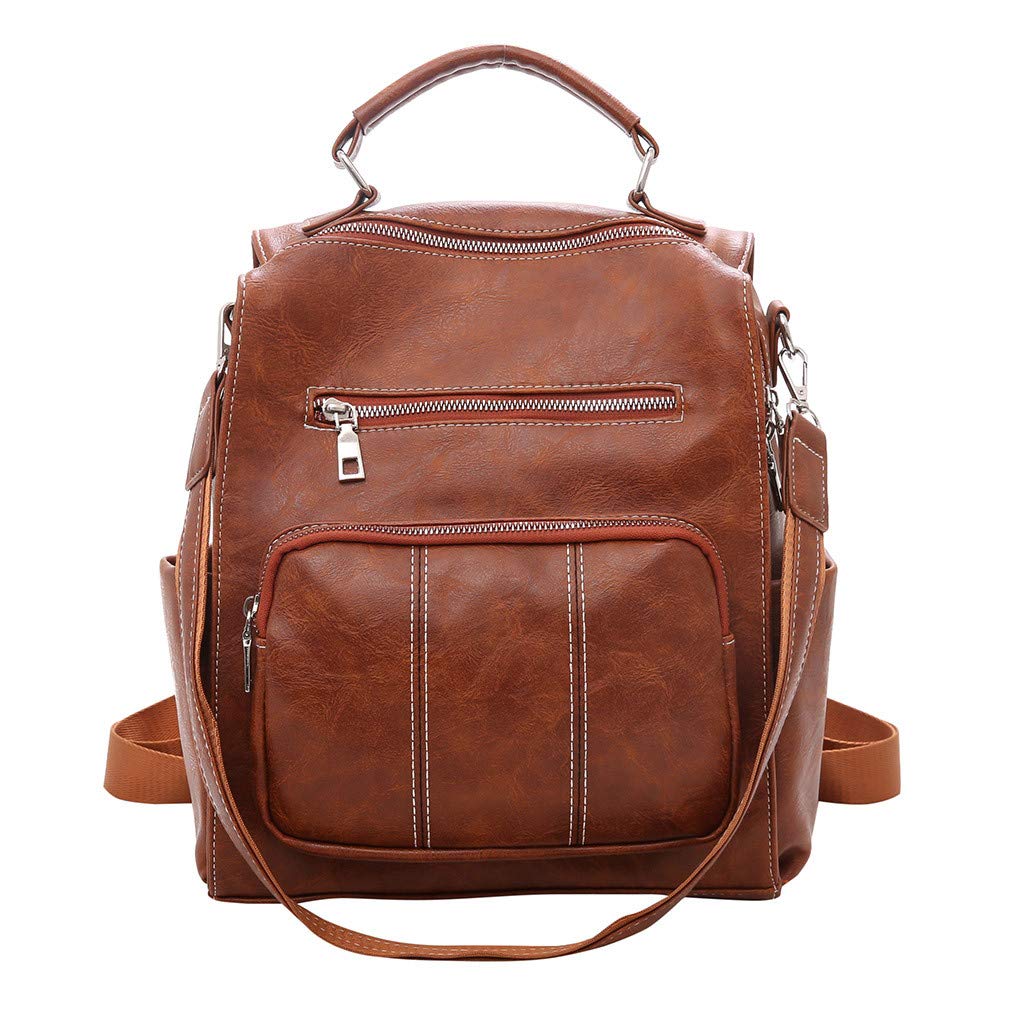 Women's Fashion Backpack - Durable Outdoor Travel Messenger Bag with Solid Colors | Perfect for Hiking, Commuting & School Use