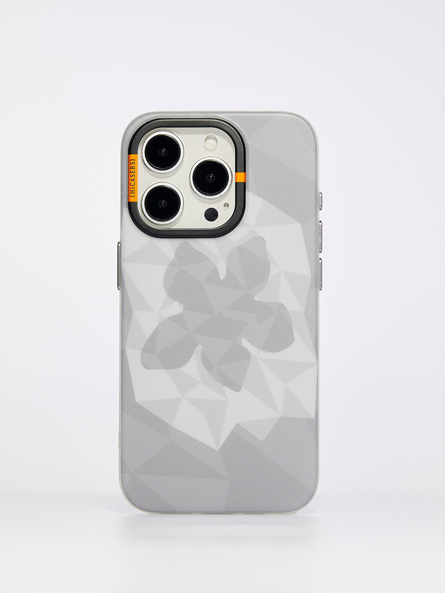 Pastel Grey Checkered Blossom Phone Case - Trendy Floral Design for iPhone & Samsung, Perfect for Spring & Everyday Use