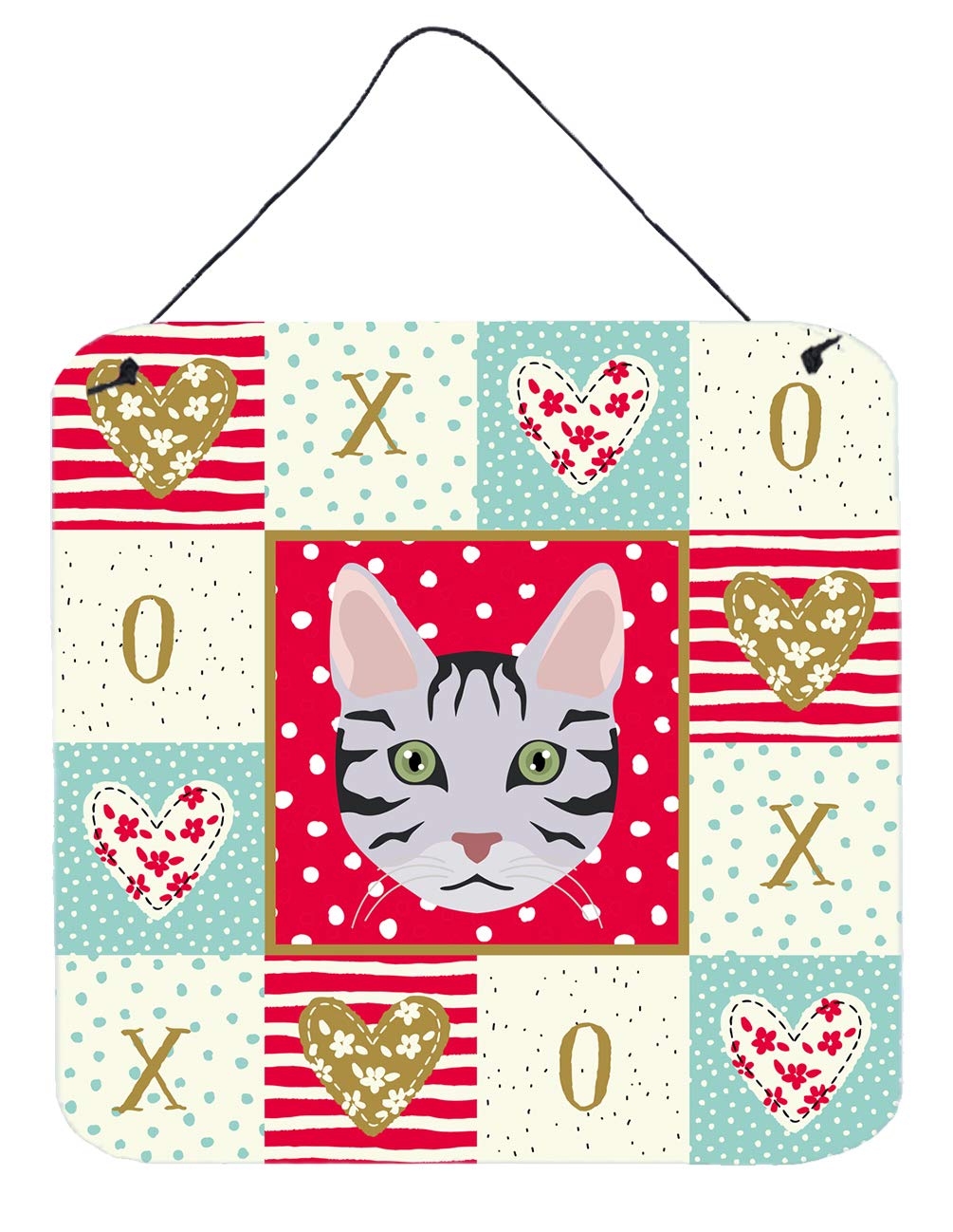 Serengeti Cat Love Wall Art - Red Aluminum Metal Sign for Kitchen, Bar & Bathroom Decor - 6x6 Inch Multicolor Hanging Plaque - Perfect for Home, Office or Gift Giving