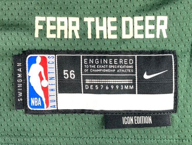 Giannis Antetokounmpo Autographed Milwaukee Bucks Nike Swingman Jersey - Authentic Signed Basketball Jersey for Collectors & Fans - Perfect for Sports Memorabilia Displays, Gifts & Game Day Outfits